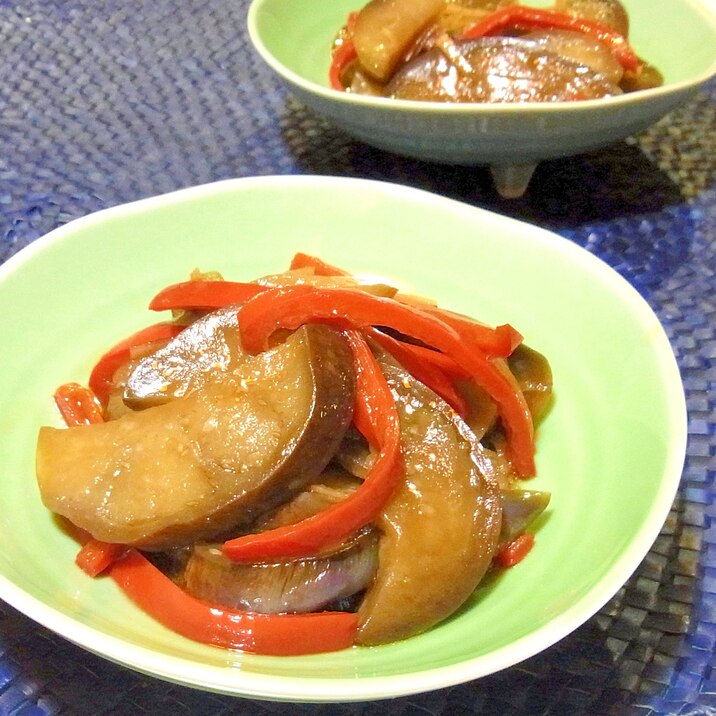 茄子とピーマンの生姜煮